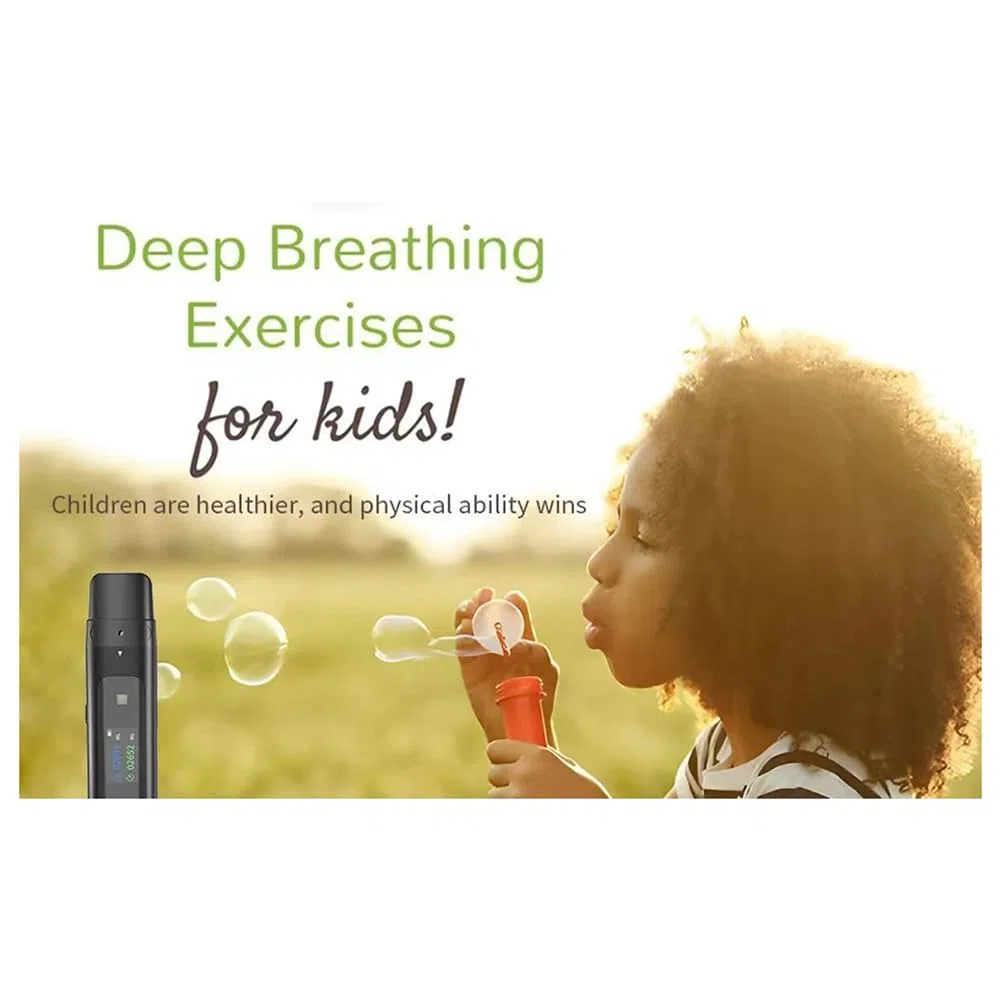 Nouveau Spiromètre Bluetooth pour Téléphone Portable, Équipement de Résistance pour L'Enregistrement des Données, Adapté à L'Entraînement Pulmonaire des Enfants et des Adultes