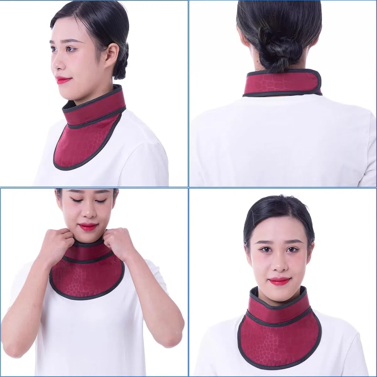 Protection des Rayons X du Tablier De Plomb Portable Collier De Plomb ThyroïDien avec Une Protection du Cou Taille RéGlable par Les Rayonnements RéGlable pour Les Analyses,01,0.5mmpb