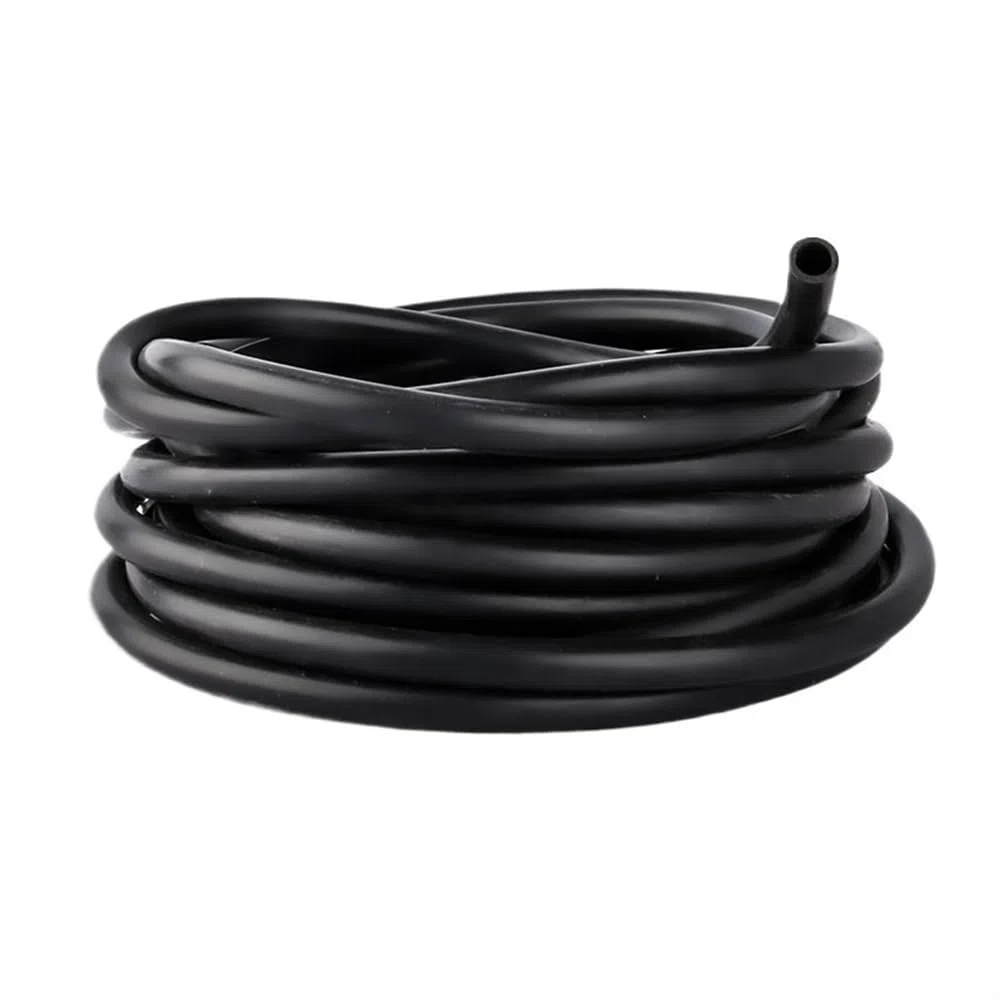 Tuyau en caoutchouc souple flexible noir de 1 mètre de longueur, diamètre intérieur 1 mm, 2 mm, 3 mm, 4 mm, 5 mm, 6 mm, 7 mm, tube en silicone for pompe à air d'aquarium(12x18mm)
