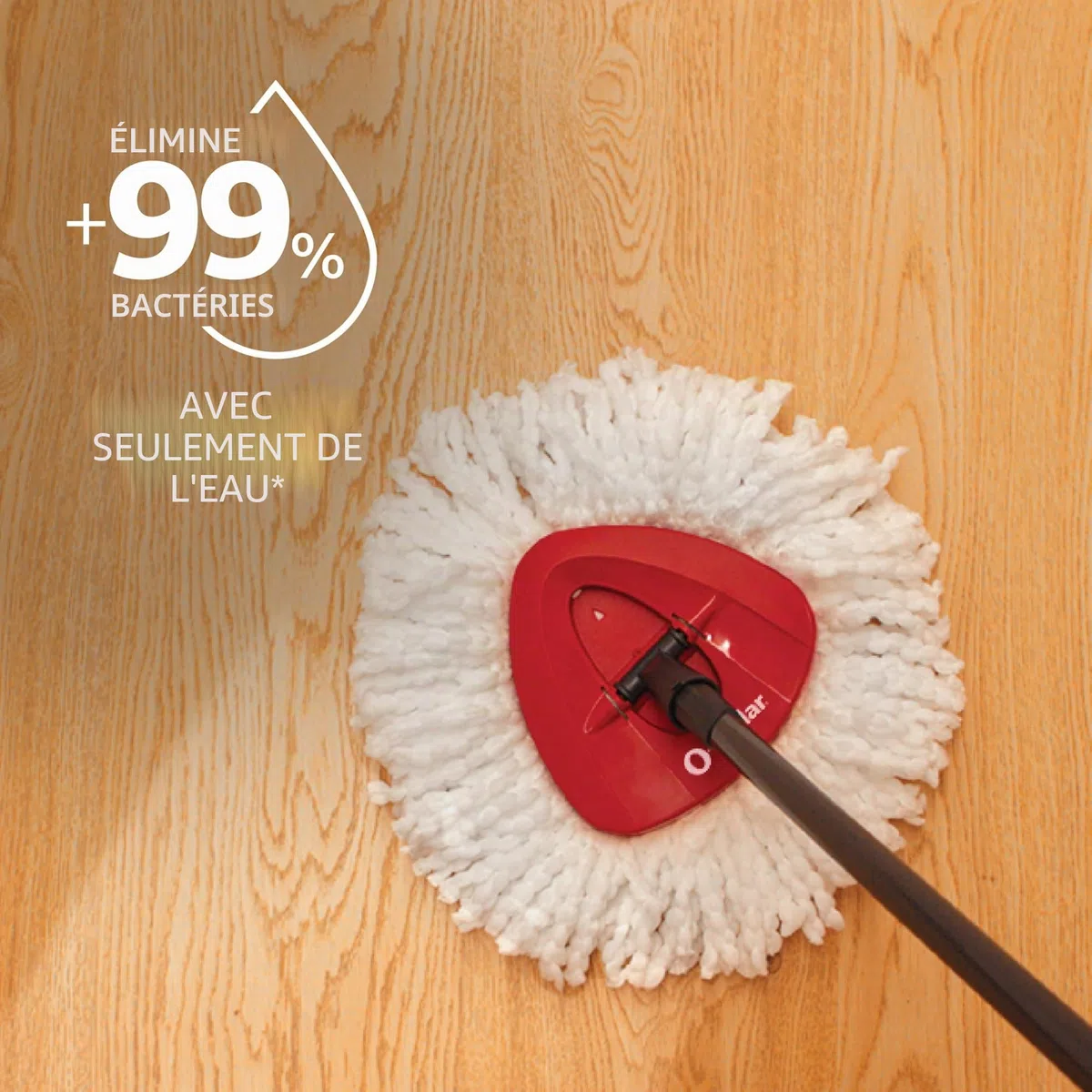 O-Cedar Easywring Ensemble Comprenant Un Balai serpillère en Microfibre, Un Seau de Nettoyage pour sols et 3 recharges supplémentaires